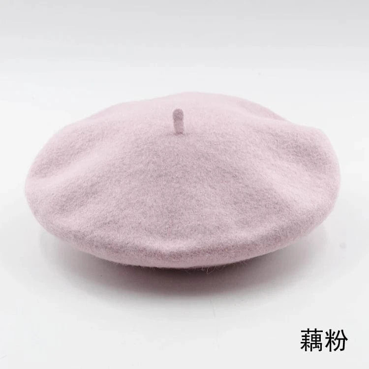 2024 Custom Colorful women men embroidery berrete embroidered berets femme 100% wool boina hat caps beret high quality wholesale