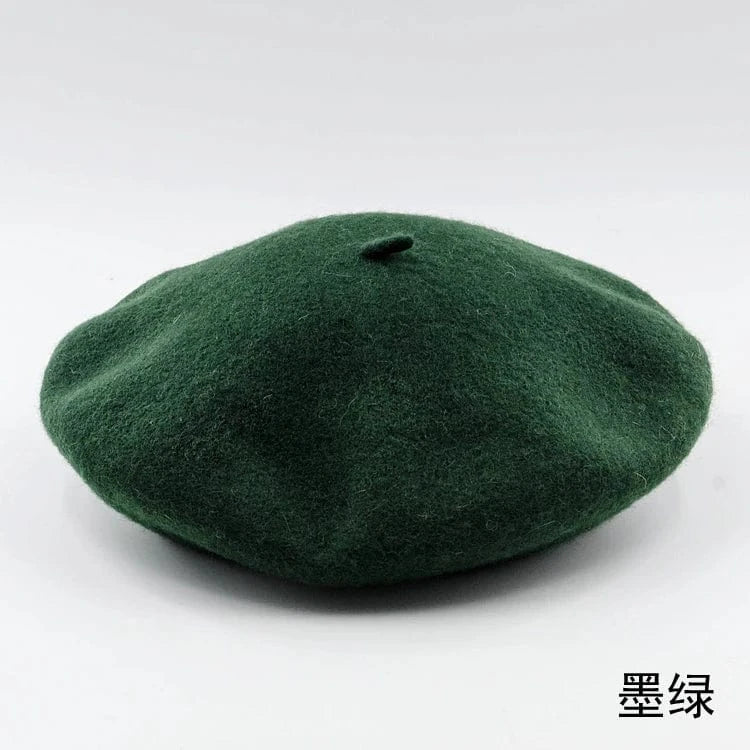 2024 Custom Colorful women men embroidery berrete embroidered berets femme 100% wool boina hat caps beret high quality wholesale