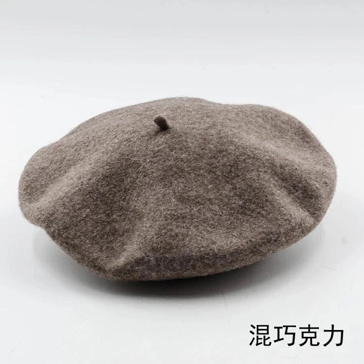 2024 Custom Colorful women men embroidery berrete embroidered berets femme 100% wool boina hat caps beret high quality wholesale