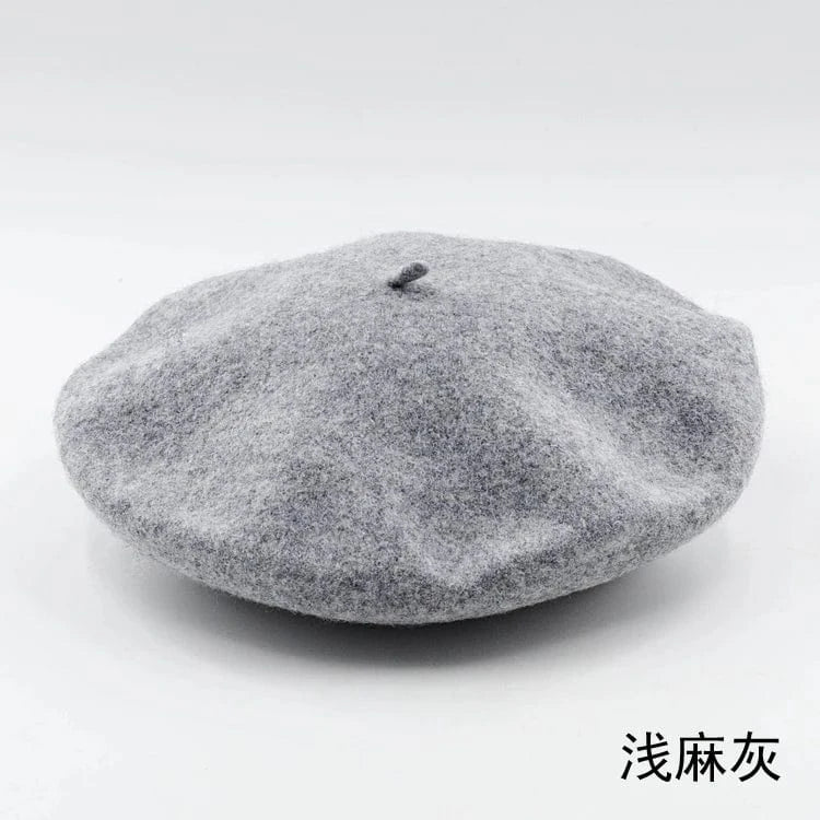 2024 Custom Colorful women men embroidery berrete embroidered berets femme 100% wool boina hat caps beret high quality wholesale