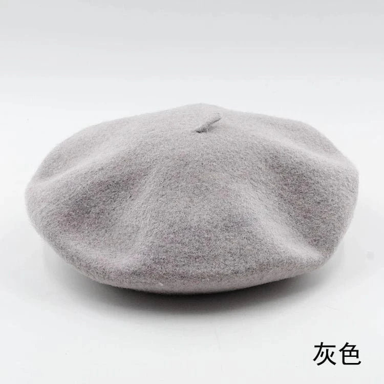 2024 Custom Colorful women men embroidery berrete embroidered berets femme 100% wool boina hat caps beret high quality wholesale