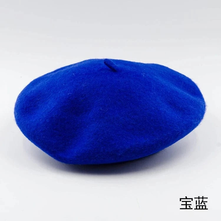 2024 Custom Colorful women men embroidery berrete embroidered berets femme 100% wool boina hat caps beret high quality wholesale