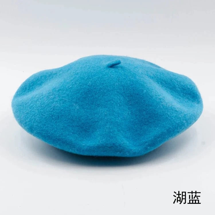 2024 Custom Colorful women men embroidery berrete embroidered berets femme 100% wool boina hat caps beret high quality wholesale