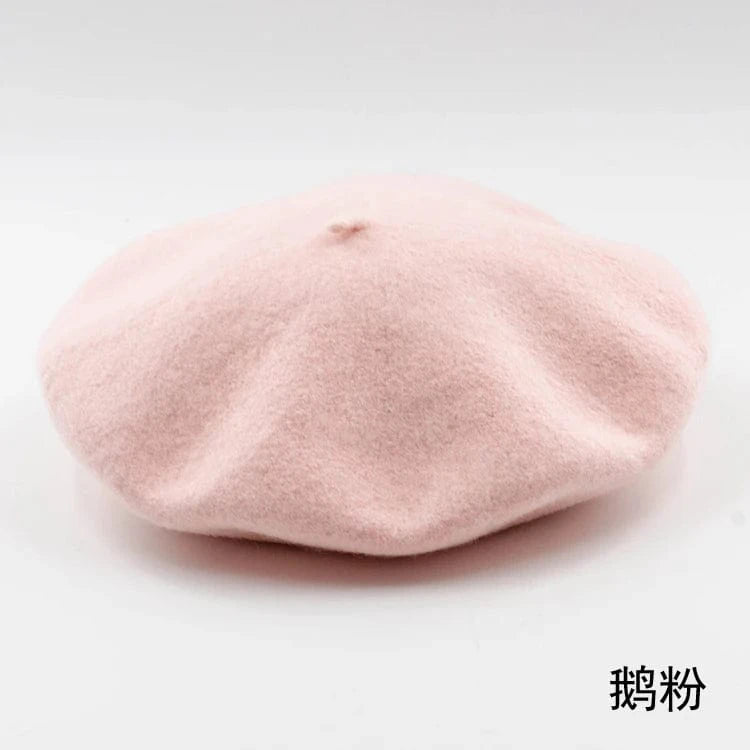 2024 Custom Colorful women men embroidery berrete embroidered berets femme 100% wool boina hat caps beret high quality wholesale