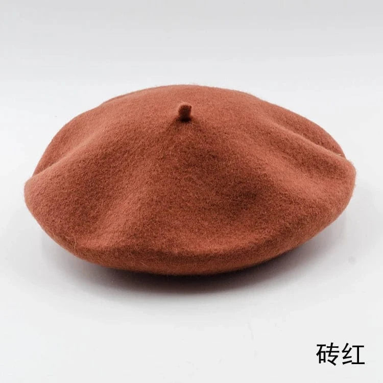 2024 Custom Colorful women men embroidery berrete embroidered berets femme 100% wool boina hat caps beret high quality wholesale