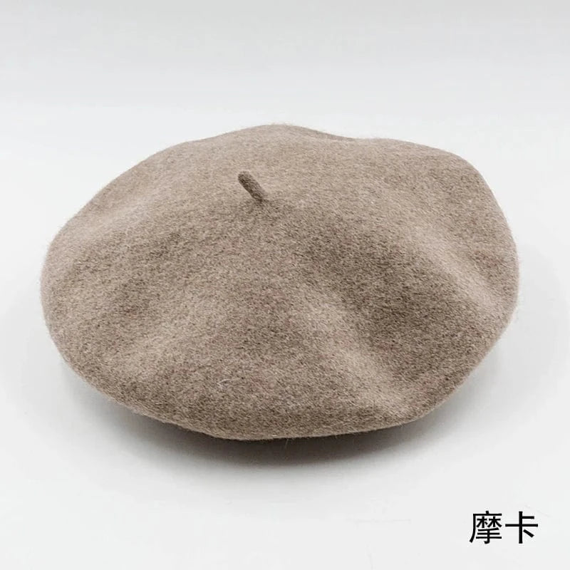 2024 Custom Colorful women men embroidery berrete embroidered berets femme 100% wool boina hat caps beret high quality wholesale