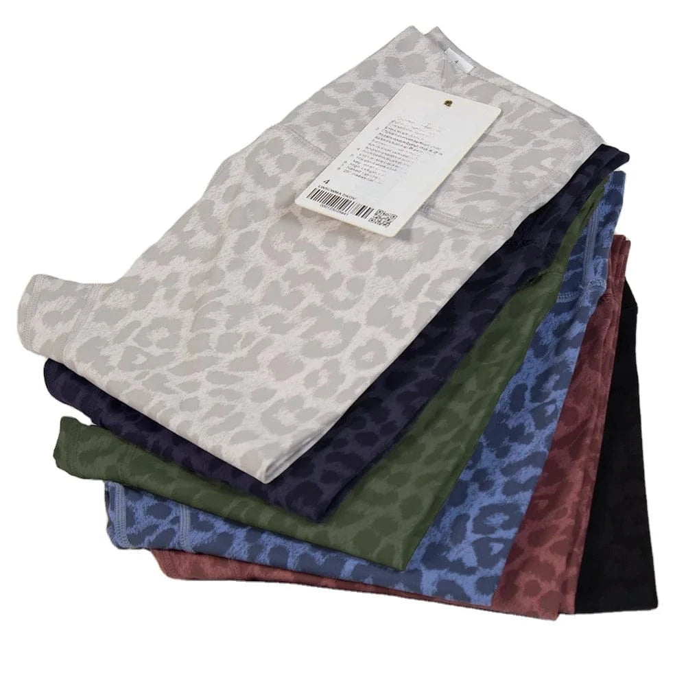 2024 Custom Leopard Print High Waist Scrunch Butt Yoga Women's Tight Pants Push Up Gym Yoga Wear Leggings