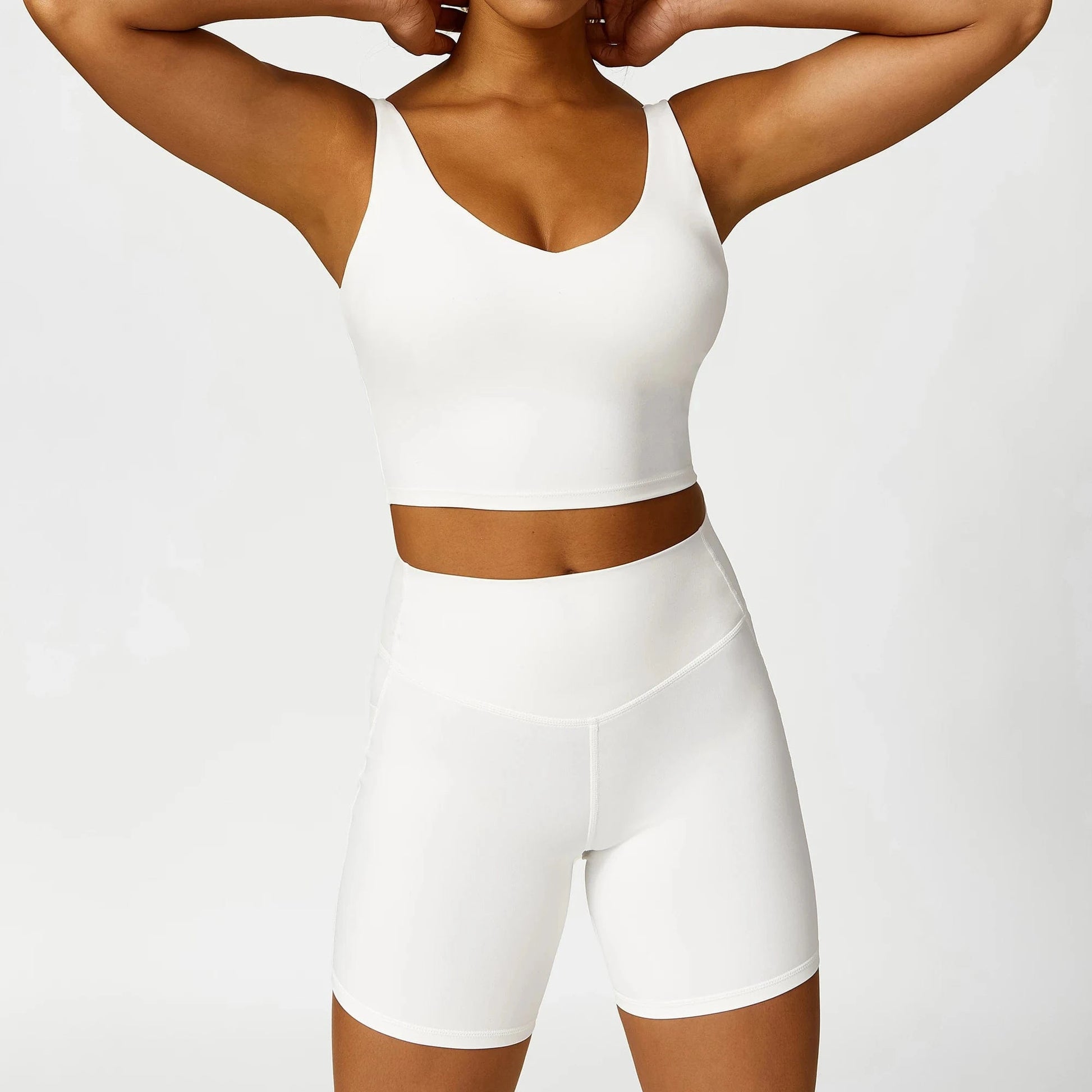 2024 Custom Yoga Gym Legging Set Woman Activewear Fitness Womens 2 Piece Crop Top And Leggings Set