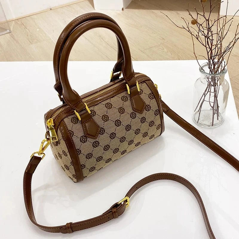2024 Drop Shipping Flowers Canvas Purses And Handbags Mini Boston Bags Women Handbags Ladies