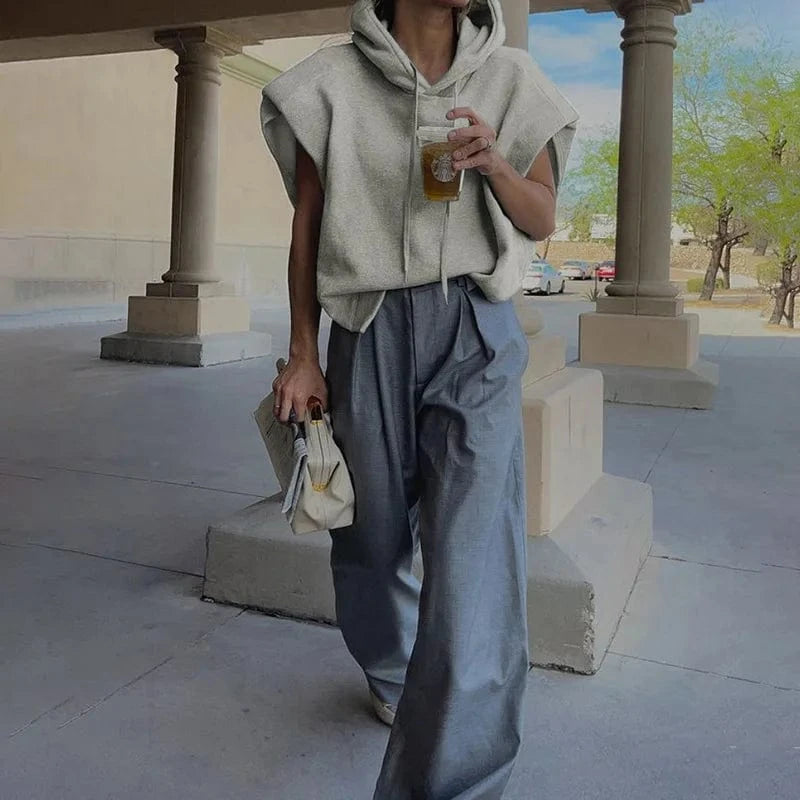 2024 Fall New Arrival Women Fashion Clothes Short Hoodies Sweatshirt Custom Logo Women's Hoodies