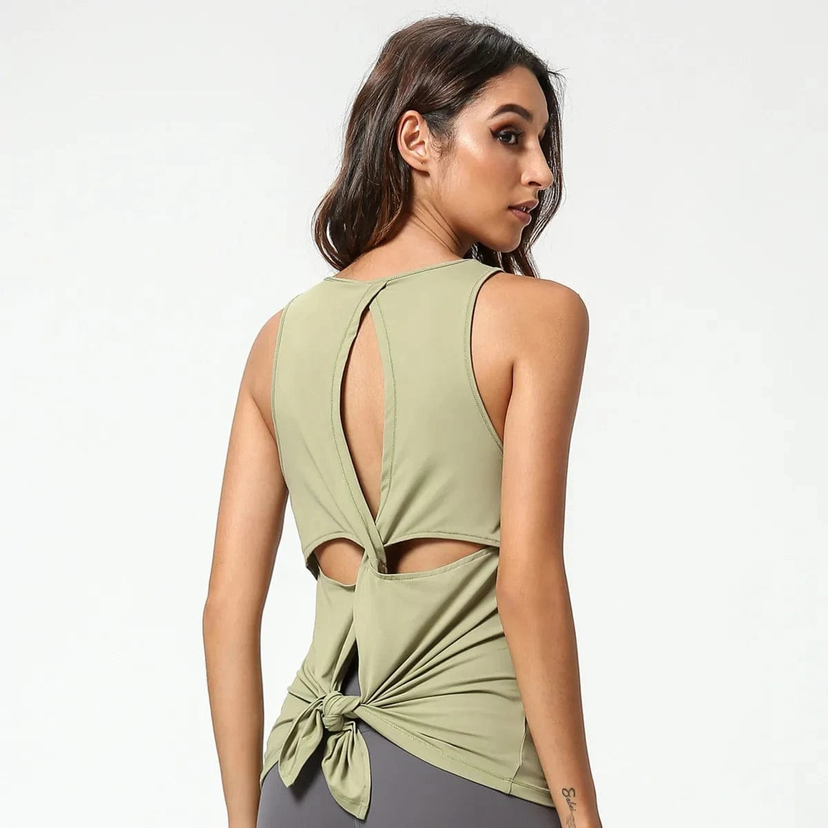 2024 Fashion Crossover Back Yoga Workout Gym Sports Bra Fitness Tank Tops Camisole For Women