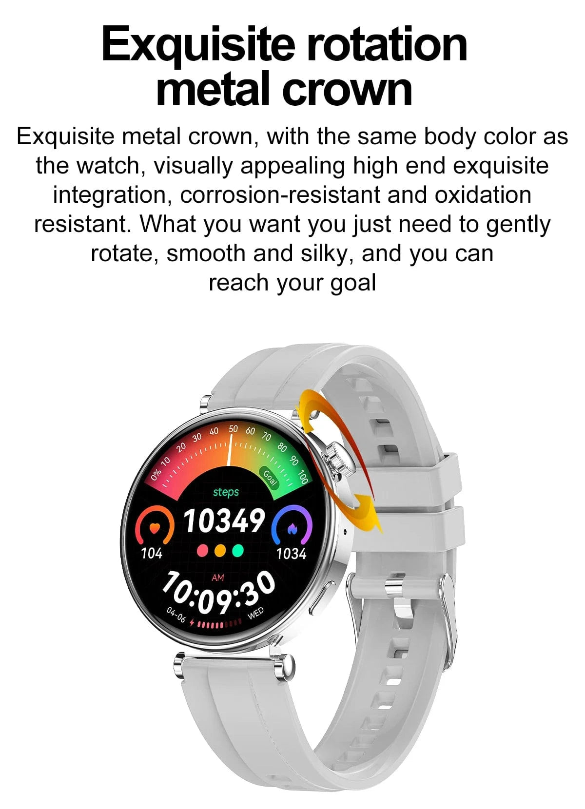 2024 Hot sale HD AMOLED screen smart watch IP68 waterproof health monitor smart watches elegant women smartwatch