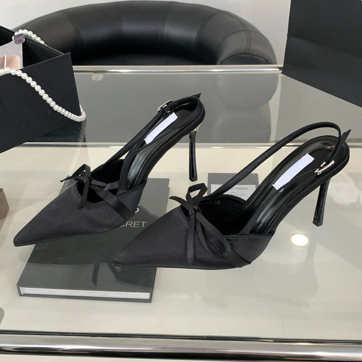2024 hot sale New pointed bow temperament women's party fashion high heels