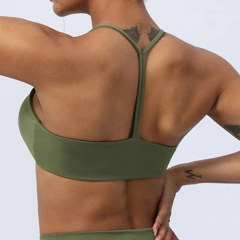 2024 Hot Sale Sexy Y Back Yoga Bra for Women Sling strap Sports Bras Custom Logo Crop Top Fitness Yoga Wear Training Clothing