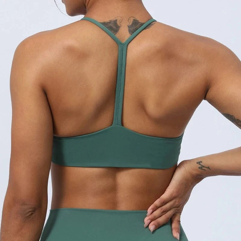2024 Hot Sale Sexy Y Back Yoga Bra for Women Sling strap Sports Bras Custom Logo Crop Top Fitness Yoga Wear Training Clothing