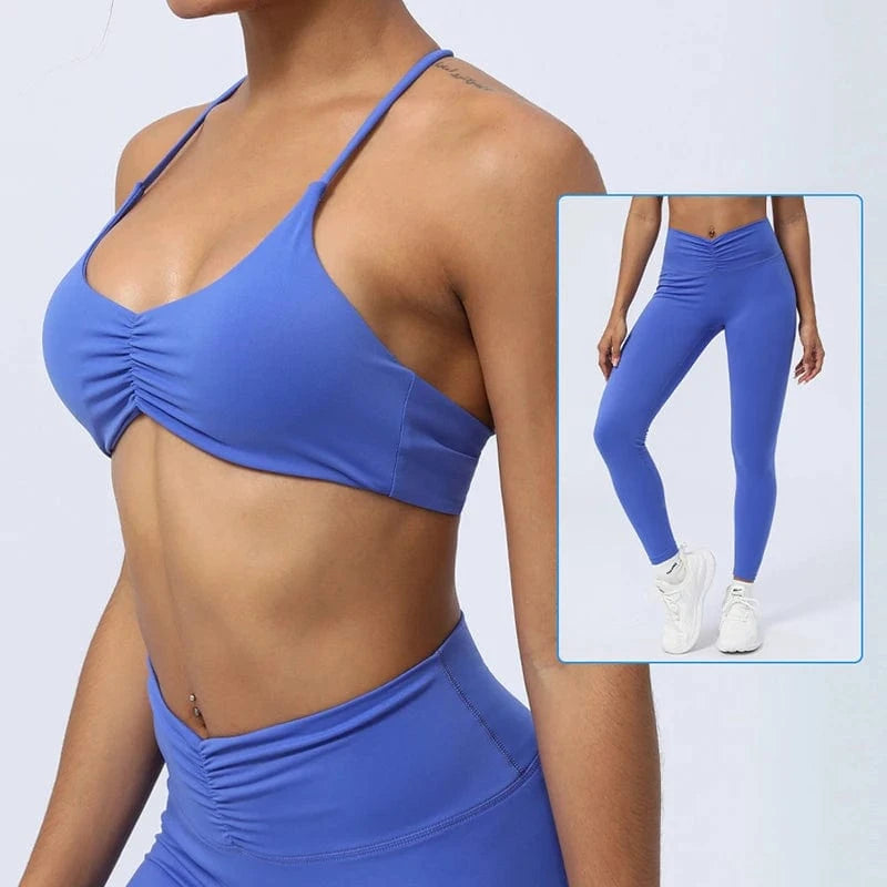 2024 Hot Sale Sexy Y Back Yoga Bra for Women Sling strap Sports Bras Custom Logo Crop Top Fitness Yoga Wear Training Clothing