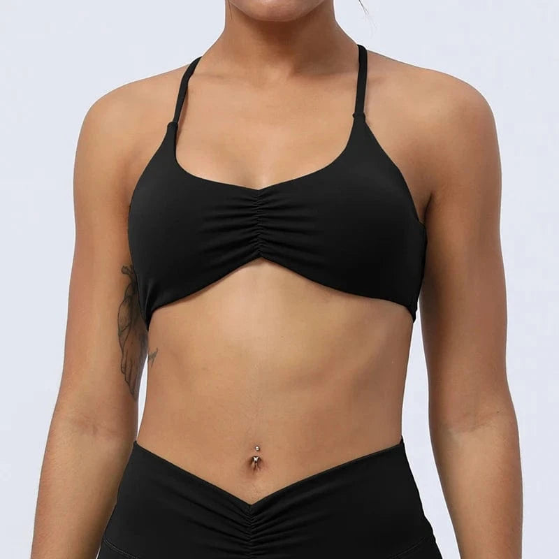 2024 Hot Sale Sexy Y Back Yoga Bra for Women Sling strap Sports Bras Custom Logo Crop Top Fitness Yoga Wear Training Clothing