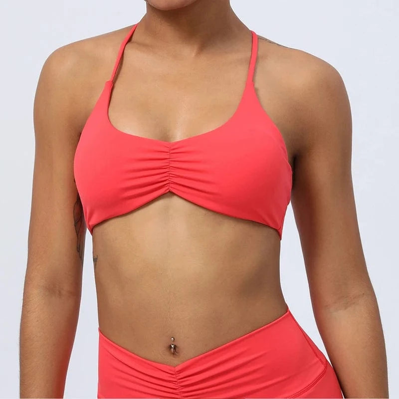 2024 Hot Sale Sexy Y Back Yoga Bra for Women Sling strap Sports Bras Custom Logo Crop Top Fitness Yoga Wear Training Clothing