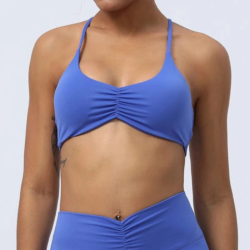 2024 Hot Sale Sexy Y Back Yoga Bra for Women Sling strap Sports Bras Custom Logo Crop Top Fitness Yoga Wear Training Clothing