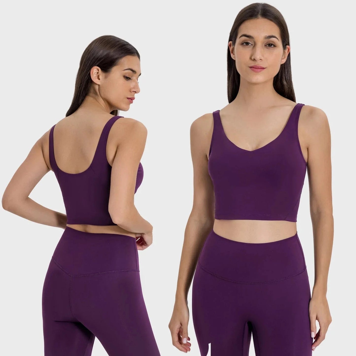 2024 Lemon Beautiful Back Fitness Female High Strength Shockproof Align Women Yoga Bra Top Running Sports Vest For Workout