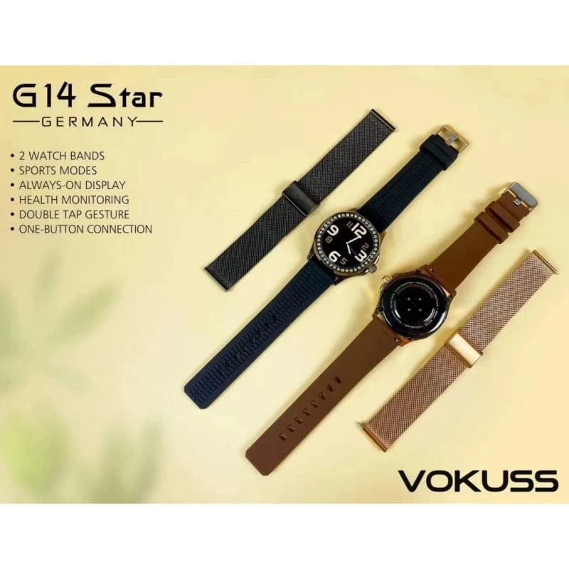 2024 Luxury Diamond women watch with double strap free dial G14 STAR Smartwatch RDfit NFC Reloj inteligente mujer