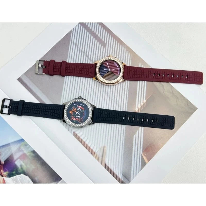 2024 Luxury Diamond women watch with double strap free dial G14 STAR Smartwatch RDfit NFC Reloj inteligente mujer