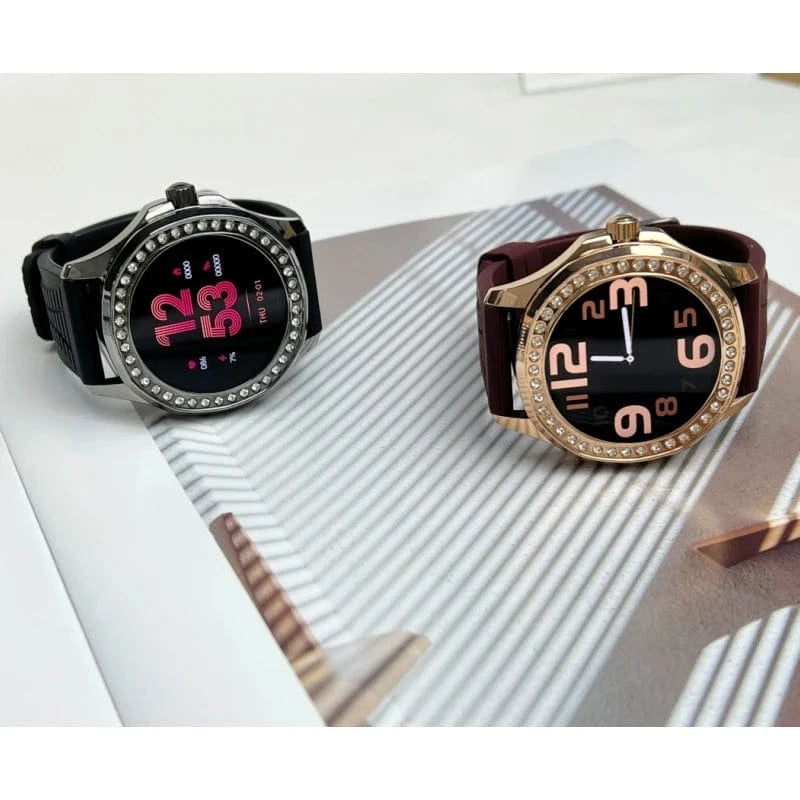 2024 Luxury Diamond women watch with double strap free dial G14 STAR Smartwatch RDfit NFC Reloj inteligente mujer