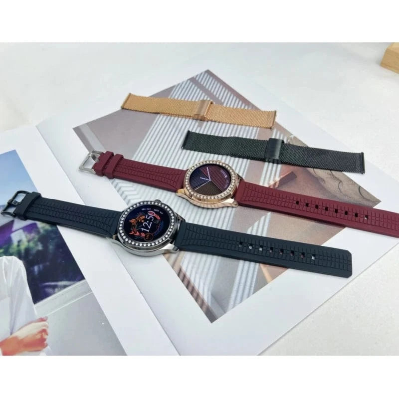 2024 Luxury Diamond women watch with double strap free dial G14 STAR Smartwatch RDfit NFC Reloj inteligente mujer