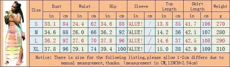 2024 New Alternating Colorful Striped Top Set Sleeveless Round Neck Positioning Print Sexy Irregular Maxi Dress Two Piece Set