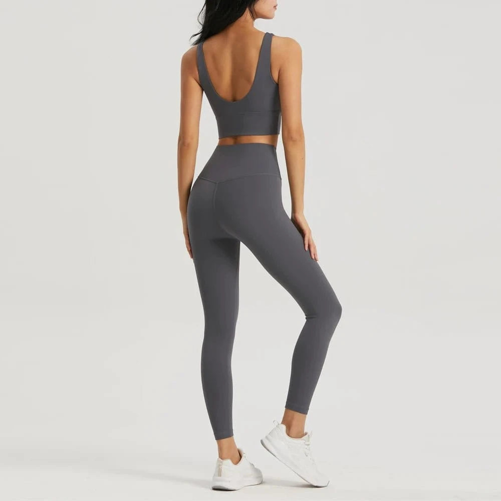 2024 New Arrival High Quality 2 Piece Leggings Women Yoga Wear Sports Bra Gym Fitness Sets