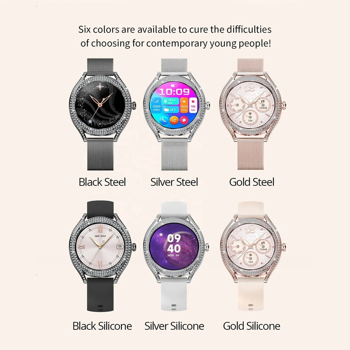 2024 New Arrival Smart Watch V66 Reloj Inteligente Smart Watch AMOLED BT Calling Smart Watch for Women Ladies