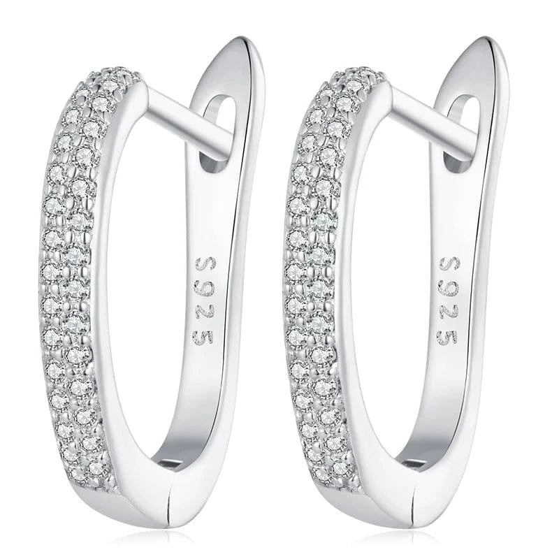 2024 New Arrival sterling silver 925 fine jewellery zircon earring 925 Sterling Silver cz flower cute Stud Earrings for Women