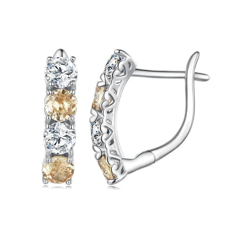 2024 New Arrival sterling silver 925 fine jewellery zircon earring 925 Sterling Silver cz flower cute Stud Earrings for Women