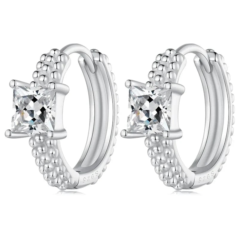 2024 New Arrival sterling silver 925 fine jewellery zircon earring 925 Sterling Silver cz flower cute Stud Earrings for Women