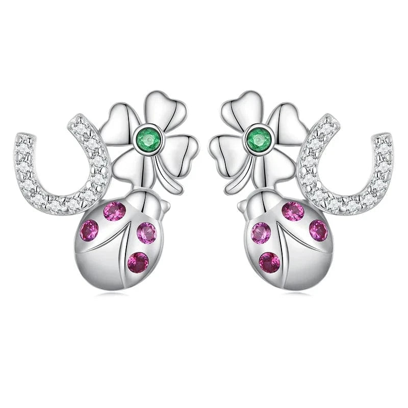 2024 New Arrival sterling silver 925 fine jewellery zircon earring 925 Sterling Silver cz flower cute Stud Earrings for Women