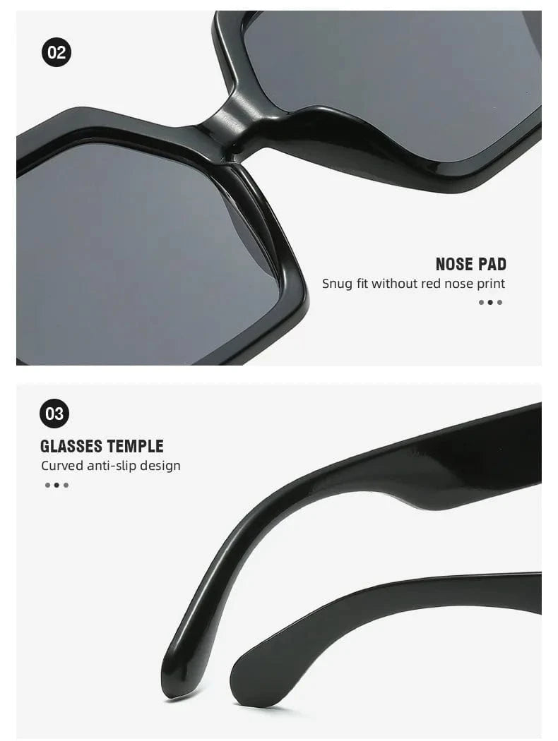 2024 New arrival wholesale customizable luxury designer candy color irregular sunshades retro large frame gradient sunglasses