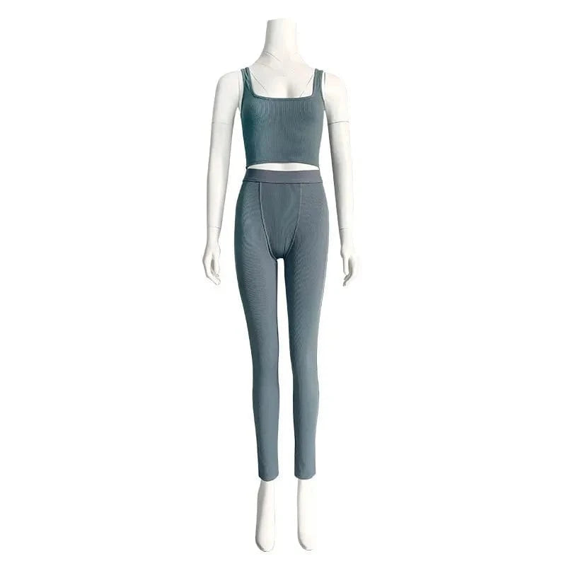 2024 new arrivals S-XL usa clothing ready to ship fitness gym jogging wear two piece set