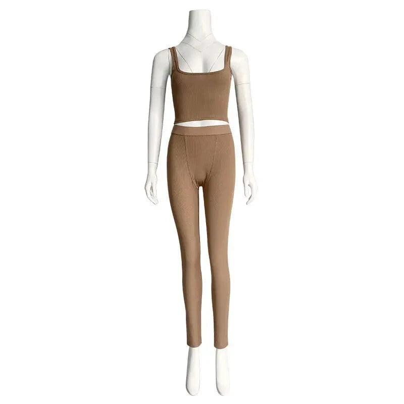 2024 new arrivals S-XL usa clothing ready to ship fitness gym jogging wear two piece set