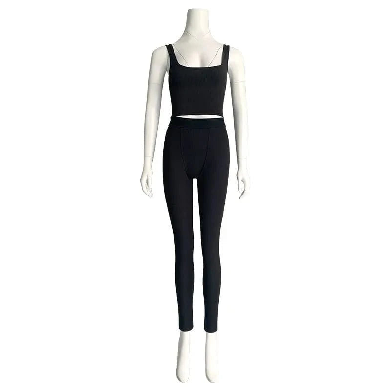 2024 new arrivals S-XL usa clothing ready to ship fitness gym jogging wear two piece set