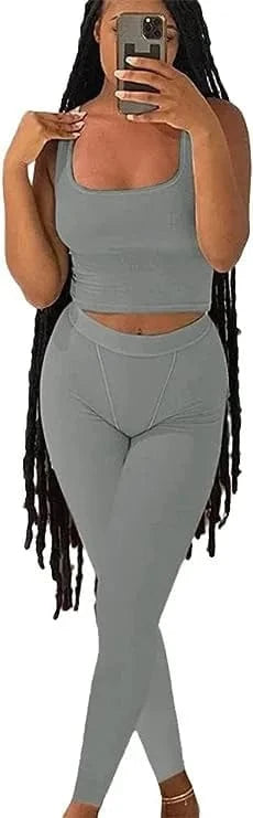 2024 new arrivals S-XL usa clothing ready to ship fitness gym jogging wear two piece set