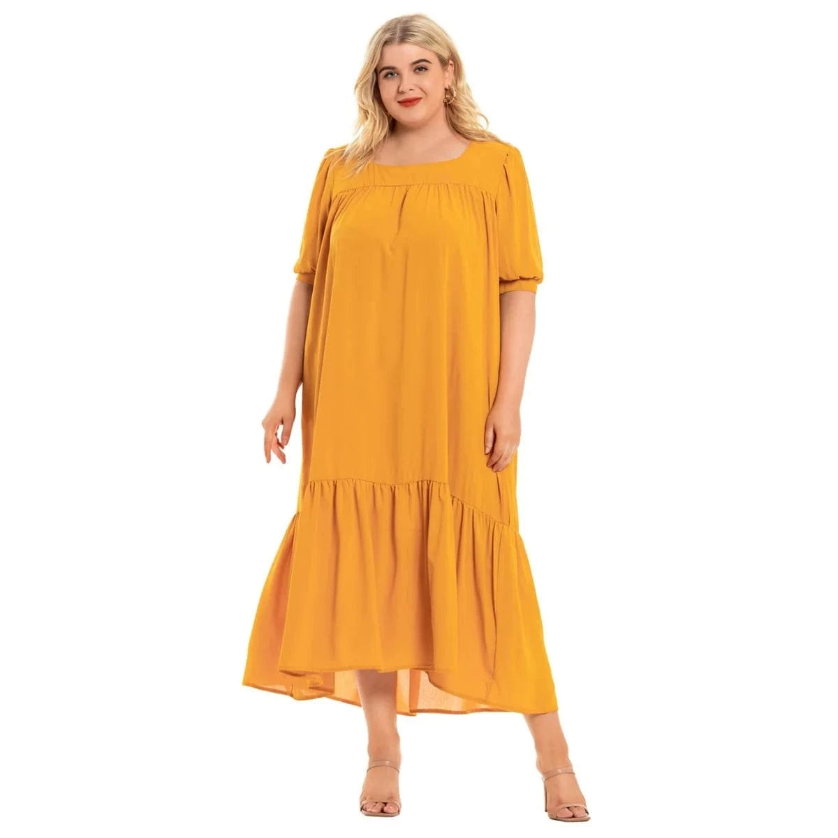 2024 New Arrivals women's plus-size short-sleeved dress