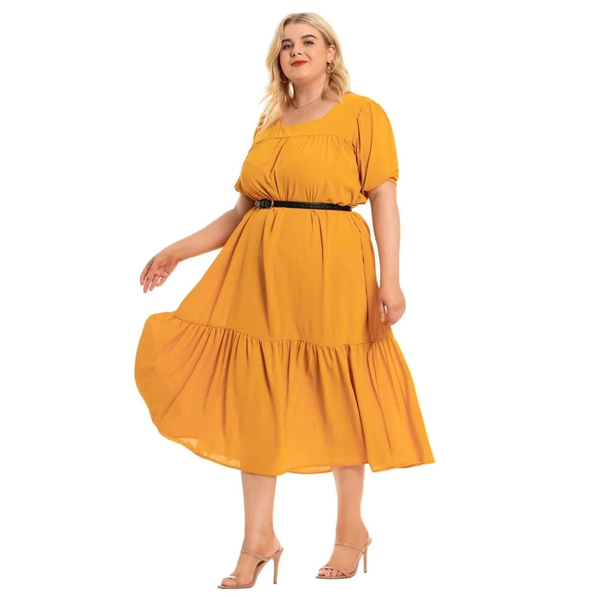 2024 New Arrivals women's plus-size short-sleeved dress