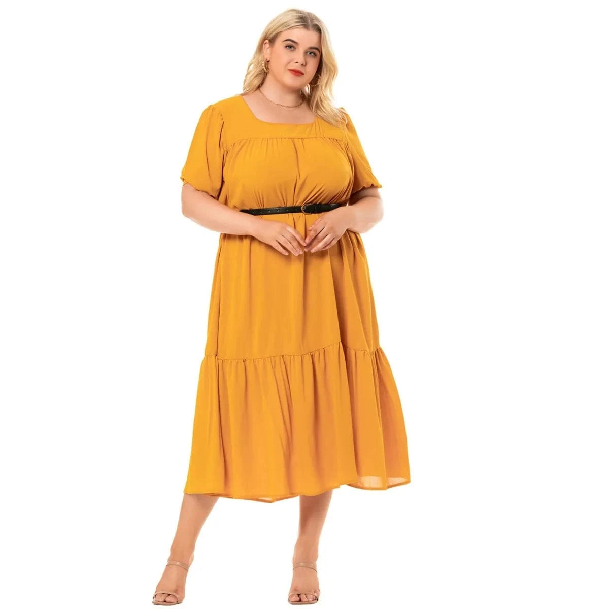 2024 New Arrivals women's plus-size short-sleeved dress