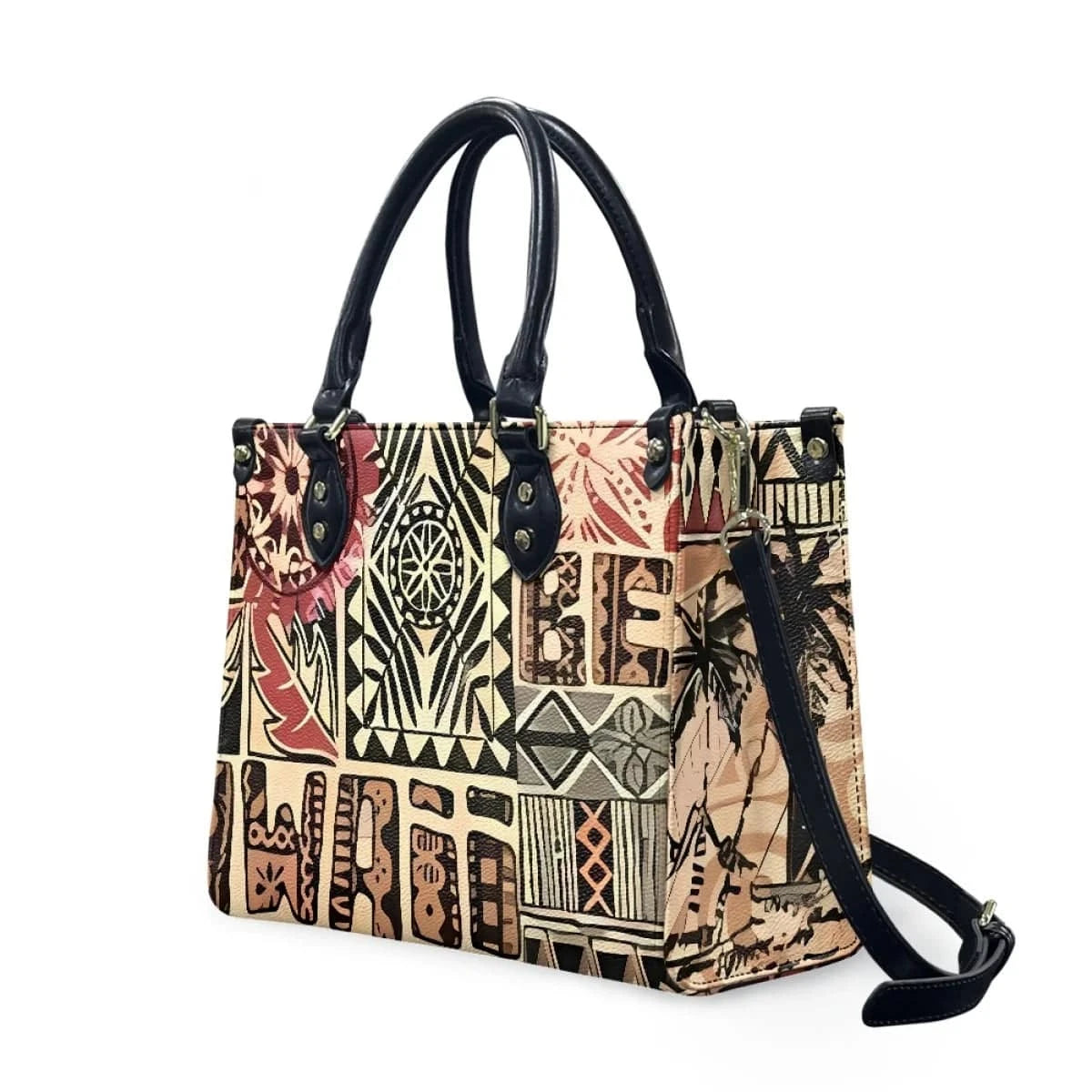 2024 New Arrived Hawaiian Polynesian Samoan Tribal Design Custom Premium Fashion Unique Miss Handbag with Custom Printed Logo