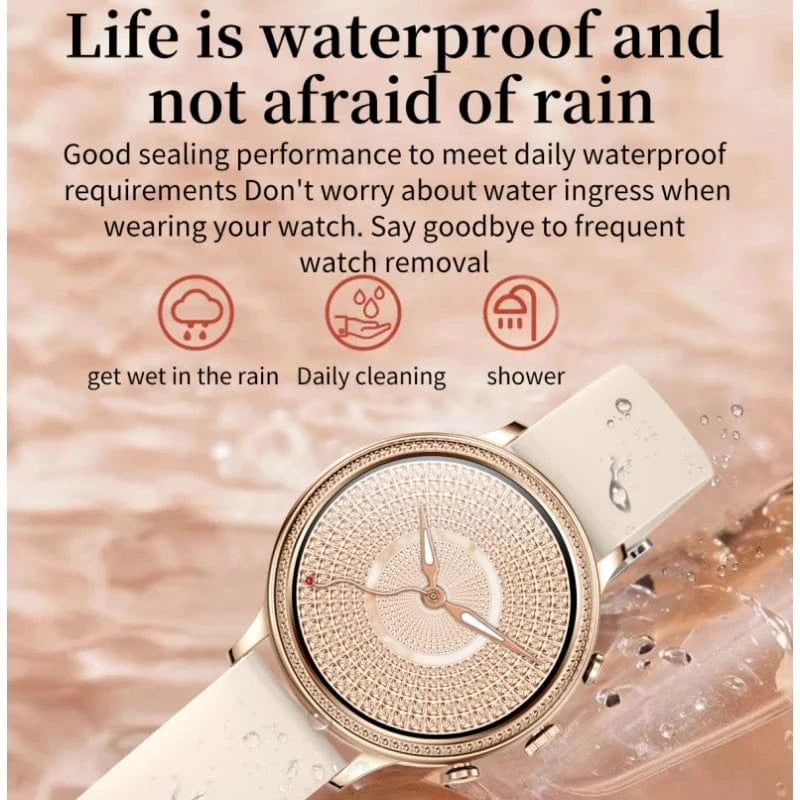 2024 new design fashion V60 Smartwatch Women with 1.39-inch HD screen Health Detection stainless steel bracelet smart watch
