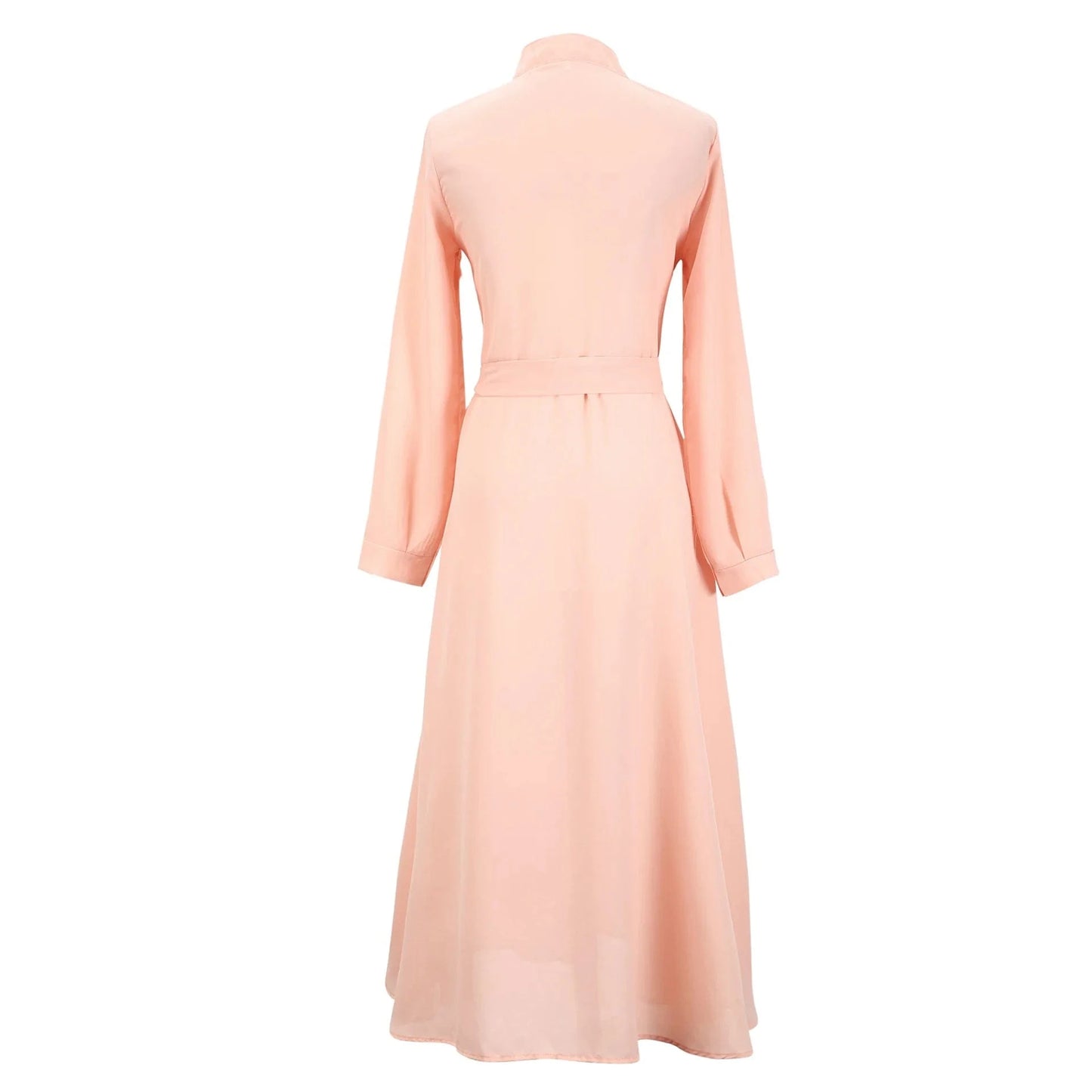 2024 New Design Wish Plus Size Women Slim Button Dress Shirt Long Sleeve Maxi Shirts Dress