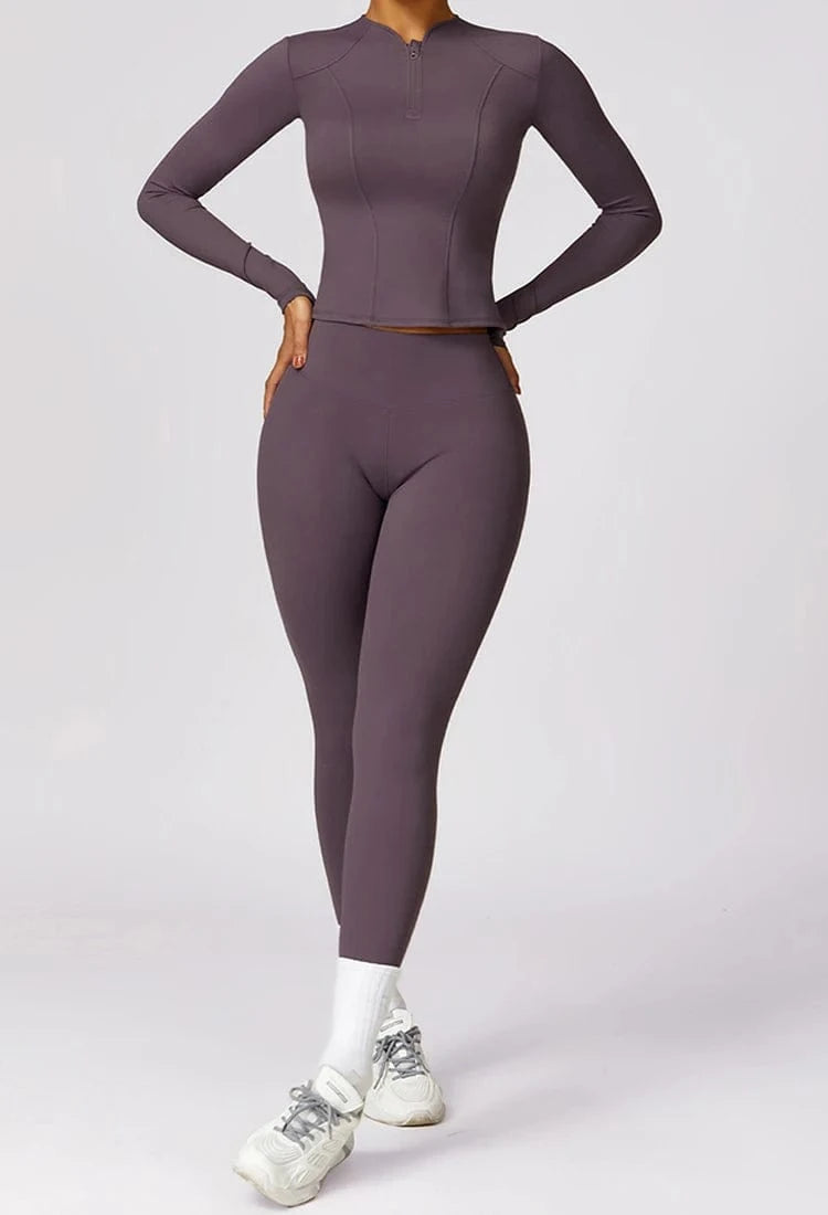 2024 New Fitness Sportswear Training Fall High quality Long Sleeve Sports Coat Long Sleeve Yoga Top With Zipper