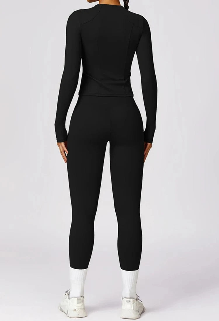 2024 New Fitness Sportswear Training Fall High quality Long Sleeve Sports Coat Long Sleeve Yoga Top With Zipper