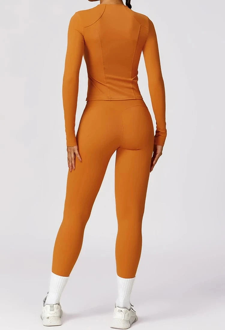 2024 New Fitness Sportswear Training Fall High quality Long Sleeve Sports Coat Long Sleeve Yoga Top With Zipper