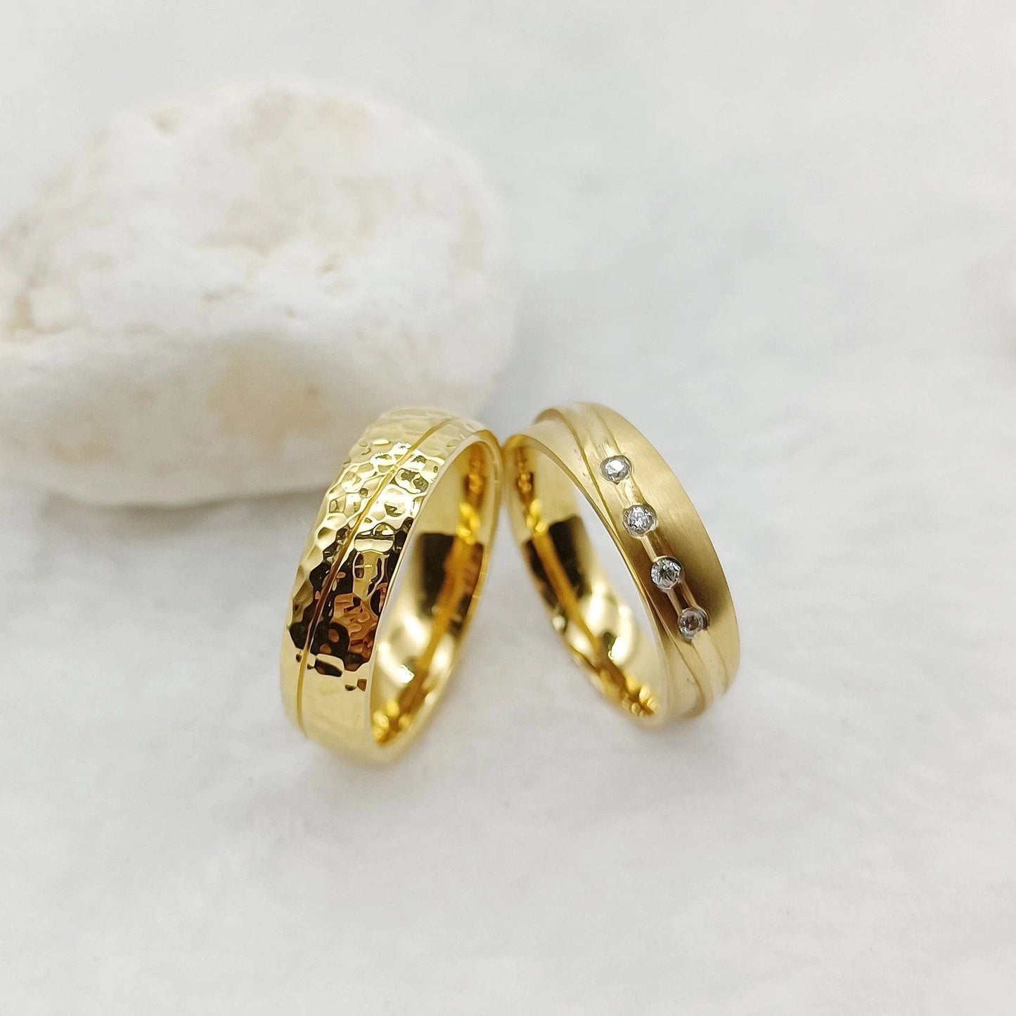 2024 New High Quality Finger Ring Jewelry Designer Gold Plated 5A Cz Diamond Wedding Rings Bridal Couples Woman